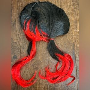killer clown pigtail wig